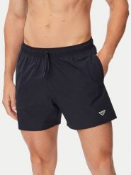 Emporio Armani Szorty kąpielowe EM000583 AF20424 UB102 Granatowy Regular Fit. Niebieskie kąpielówki Emporio Armani, m, bez wzorów, z syntetyku. Za 239.99 zł.