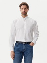 Tommy Hilfiger Koszula Core Flex MW0MW39988 Biały Regular Fit. Białe koszule Tommy Hilfiger, m, bez wzorów, z bawełny, bez kołnierzyka, bez ramiączek. Za 229.99 zł.