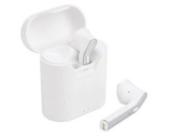 Słuchawki ART AP-TW-B2 (bezprzewodowe, z mikrofonem, TWS (microUSB) białe/srebrne). Białe słuchawki bezprzewodowe ART. Za 50.99 zł.