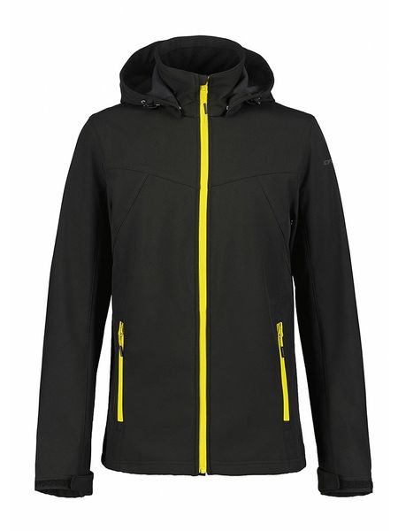 Icepeak Kurtka softshellowa "Brimfield" w kolorze czarno-żółtym rozmiar: 58. Czarne kurtki outdoor i hardshell Icepeak, bez wzorów, bez kaptura. Za 174.84 zł.