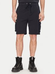 Moose Knuckles Szorty sportowe Hartsfield M14MR794 Granatowy Regular Fit. Niebieskie krótkie spodenki sportowe Moose Knuckles, l, bez wzorów, z bawełny. Za 709.99 zł.
