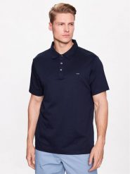 Michael Kors Polo CB95FGVC9 Granatowy Regular Fit. Niebieskie koszulki polo Michael Kors, m, bez wzorów, z bawełny, bez kołnierzyka, bez ramiączek. Za 229.99 zł.