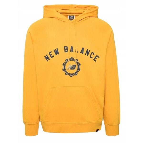 Bluza na co dzień męska NEW BALANCE z kapturem. Żółte bluzy New Balance, m, bez wzorów, z kapturem. Za 272.99 zł.