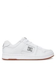 DC Sneakersy MANTECA 4 ADYS100765-HBW Biały. Białe buty sportowe casual DC, bez wzorów, ze skóry, bez zapięcia. Za 223.00 zł.