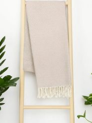 Samimi Chusta hammam "Diamant" w kolorze beżowym - 180 x 100 cm rozmiar: onesize. Brązowe szaliki Samimi, bez wzorów, z bawełny. Za 52.99 zł.