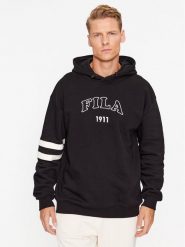 Fila Bluza FAM0541 Czarny Regular Fit. Czarne bluzy Fila, m, bez wzorów, z bawełny, bez kaptura. Za 199.99 zł.