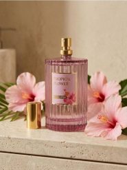 Perfumy do wnętrz Tropical Flower - różowy. Perfumy męskie Sinsay. Za 12.99 zł.