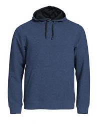 Clique Classic Hoody blu melange bluza z kapturem z bawełnianej mieszanki. Niebieskie bluzy z kapturem CLIQUE, m, bez wzorów, z bawełny, z kapturem. Za 309.10 zł.