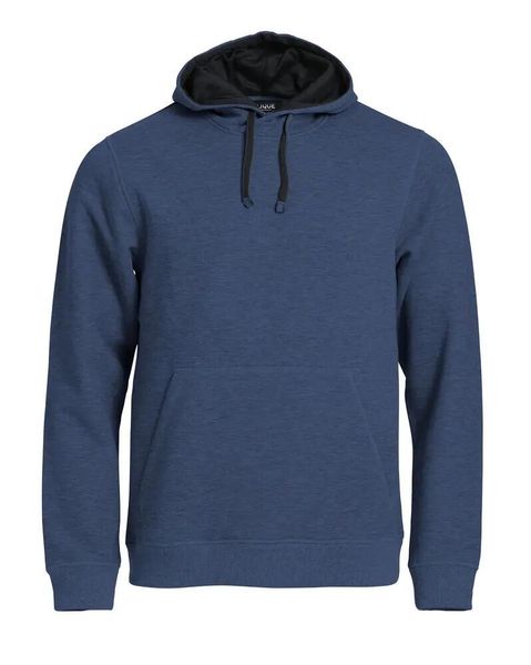 Clique Classic Hoody blu melange bluza z kapturem z bawełnianej mieszanki. Niebieskie bluzy z kapturem CLIQUE, m, bez wzorów, z bawełny, z kapturem. Za 309.10 zł.