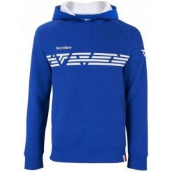 Bluza z kapturem męska Tecnifibre Fleece Hoodie. Niebieskie bluzy TECNIFIBRE, m, bez wzorów, z kapturem. Za 249.99 zł.