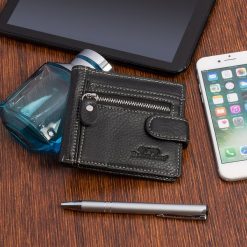 Portfel męski Beltimore czarny RFiD P88. Czarne portfele bez wzorów, ze skóry. Za 60.49 zł.