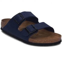 Klapki męskie Birkenstock Arizona. Niebieskie klapki Birkenstock, z materiału. Za 509.00 zł.