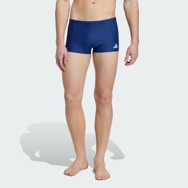 BOKSERKI DO PŁYWANIA SOLID. Niebieskie bokserki Adidas, s, bez wzorów, z dzianiny. Za 109.00 zł.
