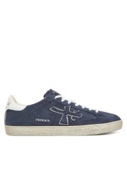 Premiata Sneakersy Steven Var 6643 Granatowy. Niebieskie buty sportowe casual Premiata, bez wzorów, ze skóry, bez zapięcia. Za 989.99 zł.