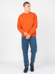Tommy Jeans Bluza | DM0DM12373 | Mężczyzna | Pomarańczowy. Brązowe bluzy Tommy Hilfiger, m, bez wzorów, z bawełny, bez kaptura. W wyprzedaży za 229.00 zł.