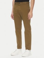 HUGO Chinosy 50530886 Zielony Slim Fit. Zielone eleganckie spodnie Hugo, m, z bawełny. Za 479.99 zł.