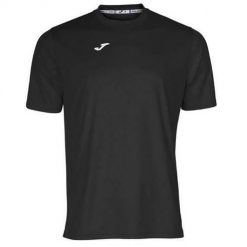 Koszulka piłkarska męska Joma Combi. Czarne t-shirty sportowe Joma, bez wzorów, bez ramiączek, do piłki nożnej. Za 47.99 zł.