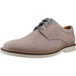 Buty CLARKS ATTICUS LTLACE Szary. Szare buty turystyczne Clarks, bez wzorów, ze skóry, bez zapięcia, trekkingowe. Za 236.99 zł.