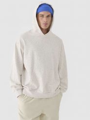 4F Bluza w kolorze kremowym rozmiar: M. Brązowe bluzy 4F, m, bez wzorów, z kapturem. Za 79.59 zł.