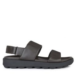 Sandały Geox. Brązowe sandały Geox, bez zapięcia. Za 269.99 zł.