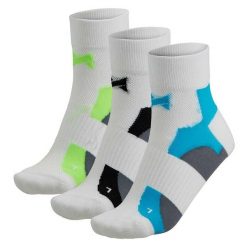 Skarpetki rowerowe quarter 3 pary białe do kolarstwa szosowego i MTB. Białe skarpety XTREME SOCKSWEAR, bez wzorów. Za 121.30 zł.