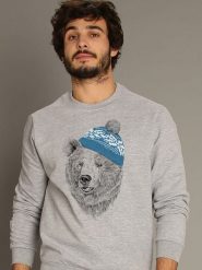 WOOOP Bluza w kolorze szarym rozmiar: XXL. Szare bluzy Wooop, xxl, bez wzorów, bez kaptura. Za 108.99 zł.