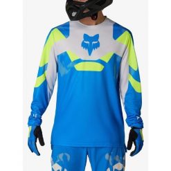 Bluza enduro męska Fox Ranger LS Jersey Tactile. Niebieskie bluzy FOX, m, bez wzorów, z jersey, bez kaptura. Za 258.49 zł.