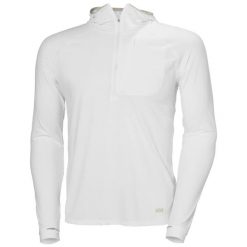 Bluza z kapturem 1/2 zip Helly Hansen Shine Solen. Białe bluzy z kapturem Helly Hansen, l, bez wzorów, z elastanu, z kapturem. Za 422.00 zł.