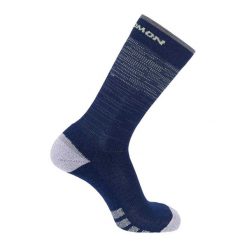 Skarpety Unisex Dla Dorosłych Predict Crew. Niebieskie skarpety Salomon, bez wzorów. Za 65.99 zł.