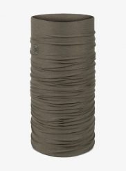 Chusta wielofunkcyjna Buff Coolnet UV Insect Shield - solid khaki. Zielone szaliki Buff, bez wzorów, z elastanu. Za 109.99 zł.