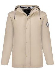 Geographical Norway Kurtka przeciwdeszczowa "Carolo" w kolorze beżowym rozmiar: S. Brązowe kurtki outdoor i hardshell Geographical Norway, s, bez wzorów, bez kaptura. Za 173.99 zł.