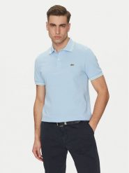Lacoste Polo PH9875 Błękitny Regular Fit. Niebieskie koszulki polo LACOSTE, m, bez wzorów, z bawełny, bez kołnierzyka, bez ramiączek. Za 329.99 zł.