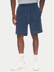 BOSS Szorty sportowe 50539868 Niebieski Regular Fit. Niebieskie krótkie spodenki sportowe Boss, m, bez wzorów, z bawełny. Za 399.99 zł.