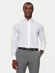 Michael Kors Koszula MK0DS01364 Biały Slim Fit. Białe koszule Michael Kors, m, bez wzorów, z bawełny, bez kołnierzyka, bez ramiączek. Za 239.99 zł.