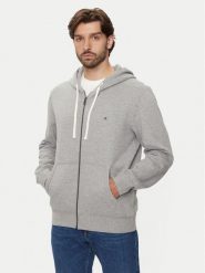 Tommy Hilfiger Bluza MW0MW37234 Szary Regular Fit. Szare bluzy Tommy Hilfiger, m, bez wzorów, z bawełny, bez kaptura. Za 559.99 zł.