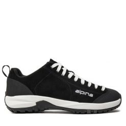 Trekkingi Alpina. Czarne buty trekkingowe Alpina, bez wzorów, bez zapięcia. Za 269.99 zł.