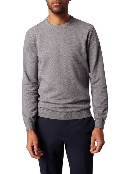 Pierre Cardin Sweter w kolorze czarno-białym rozmiar: M. Niebieskie swetry nierozpinane Pierre Cardin, m, bez wzorów, z bawełny, bez kołnierzyka, bez ramiączek. Za 144.92 zł.