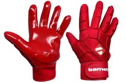 Rękawiczki do futbolu amerykańskiego FKG-03 czerwone, LB, RB, TE. Czerwone rękawiczki BARNETT, bez wzorów, z materiału. Za 149.00 zł.
