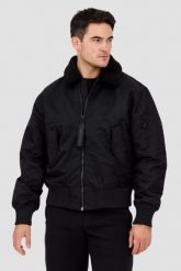 CALVIN KLEIN Czarna męska bomberka, Rozmiar L. Czarne kurtki CALVIN KLEIN, l, bez wzorów, bez kaptura. W wyprzedaży za 540.99 zł.