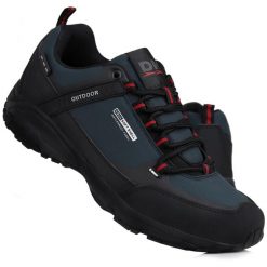 Buty męskie trekkingowe DK PREDATOR. Czarne buty sportowe casual DK, bez wzorów, bez zapięcia. Za 169.00 zł.