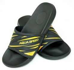 Klapki basenowe męskie Aqua Speed Idaho. Czarne klapki Aqua-Speed, z materiału. Za 64.99 zł.