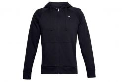 Bluza z kapturem Under Armour UA Rival Fleece FZ Hoodie, Czarny, Mężczyźni. Białe bluzy z kapturem Under Armour, m, bez wzorów, z bawełny, z kapturem. Za 301.90 zł.