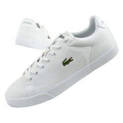 Męskie Buty Treningowe Lerond Set 125. Białe buty turystyczne LACOSTE, bez wzorów, z gumy, bez zapięcia, trekkingowe. Za 652.99 zł.