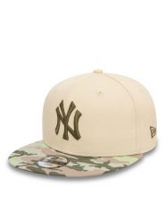 New Era Czapka z daszkiem Youth Contrast 9Fif 60565304 Beżowy. Brązowe czapki z daszkiem New Era, bez wzorów, z bawełny. Za 109.99 zł.