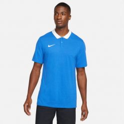 Koszulka sportowa męska Nike Drifit Park 20. Białe t-shirty sportowe Nike, bez wzorów, bez ramiączek, do piłki nożnej. Za 145.60 zł.