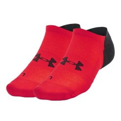 Skarpety męskie Under Armour Armourdry Run czerwone - 1 para. Czarne skarpety Under Armour, bez wzorów, z elastanu. Za 72.45 zł.