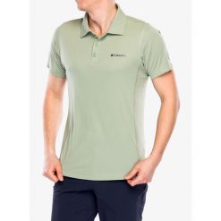 Koszulka polo męska Columbia Zero Rules Light Polo. Zielone koszulki polo Columbia, m, bez wzorów, bez kołnierzyka, bez ramiączek. Za 177.99 zł.