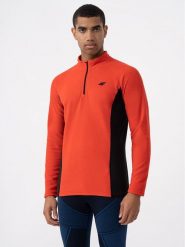 4F Bielizna termoaktywna górna 4FAW23UFLEM035 Czerwony Slim Fit. Czerwona bielizna termoaktywna 4F, m, bez wzorów, z syntetyku, bez ramiączek, narciarskie. Za 79.99 zł.