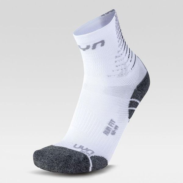 Skarpety do biegania męskie Uyn Run Fit Socks White / Grey. Białe skarpety UYN, bez wzorów, z dzianiny. Za 69.99 zł.