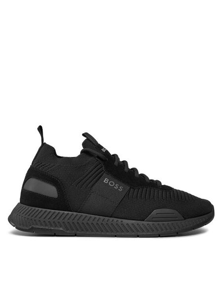 Boss Sneakersy Titanium Runn 50498245 Czarny. Czarne buty sportowe casual Boss, bez wzorów, z materiału, bez zapięcia. Za 664.99 zł.